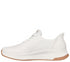 Pantofi sport, dama, SKECHERS SLIP-INS BOBS SQUAD 4 - KEY LOOK 117740-WHT alb, piele ecologica